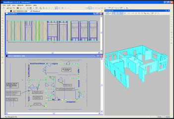 Wall Panels being design on a computer