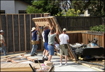 Standing PMHI Wall Panels, Picture Courtesy Ca. Precut Homes