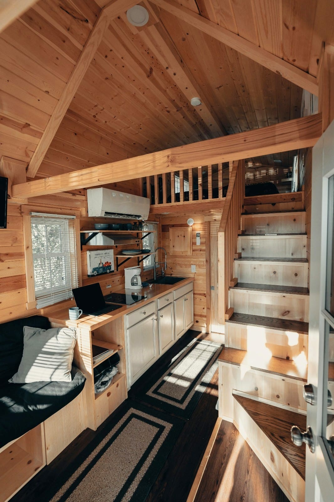 Inside small prefab home